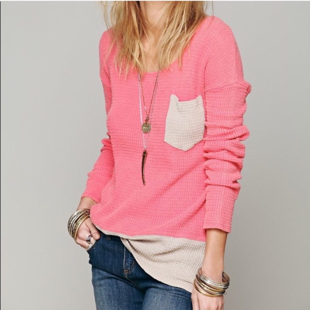 We The Free Double Time Thermal In Pink
